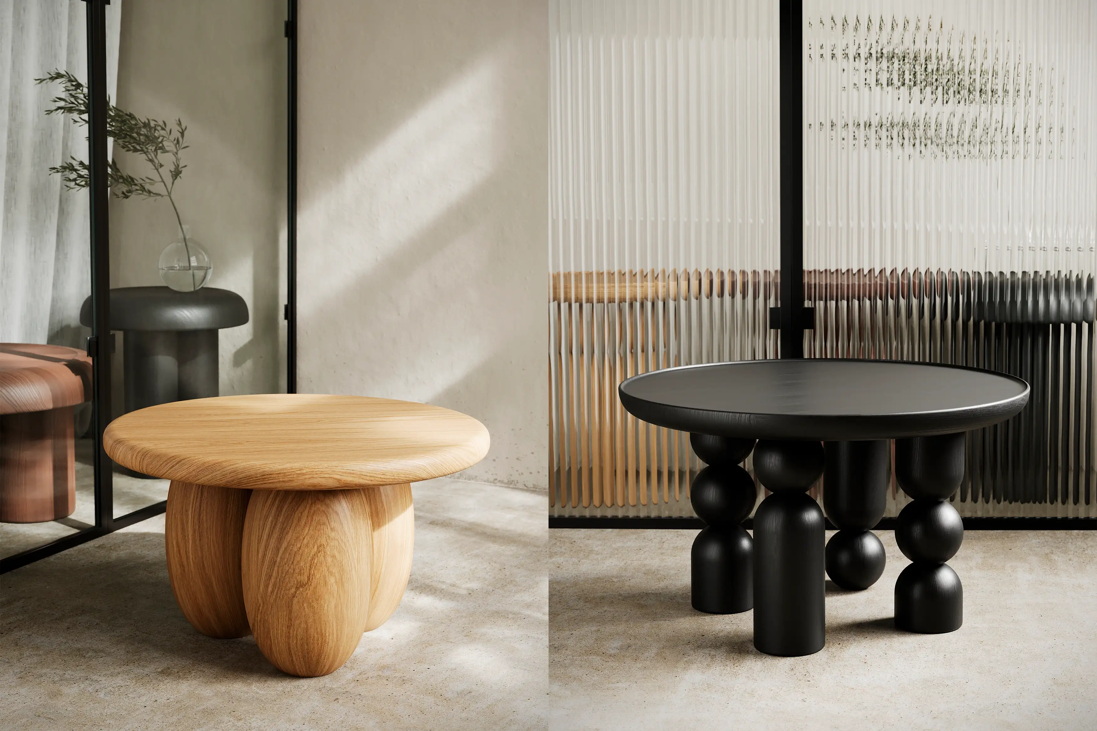 Collection of designer coffee tables